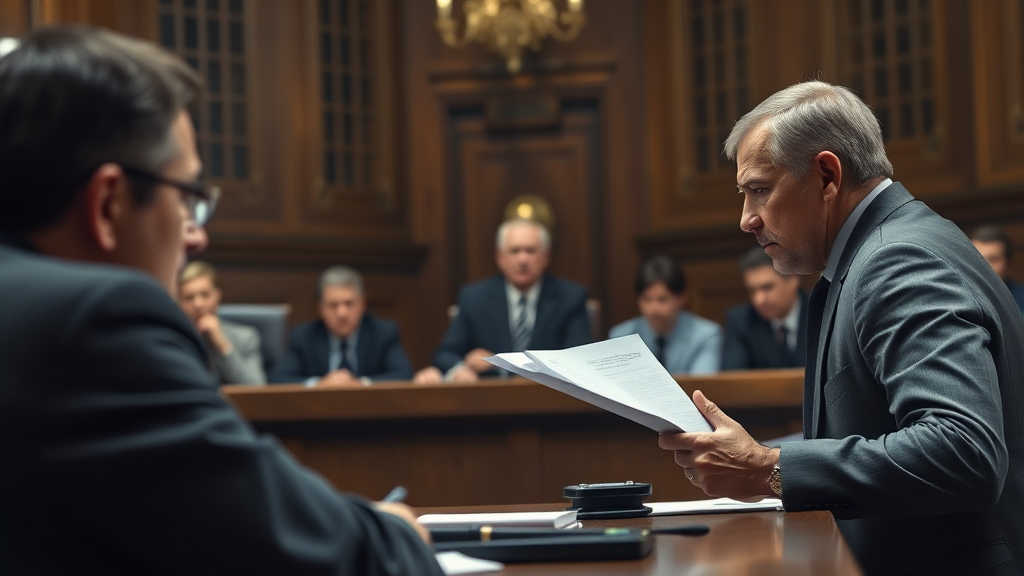 진실 규명을 위한 증거와 진술의 중요성 (realistic 스타일)