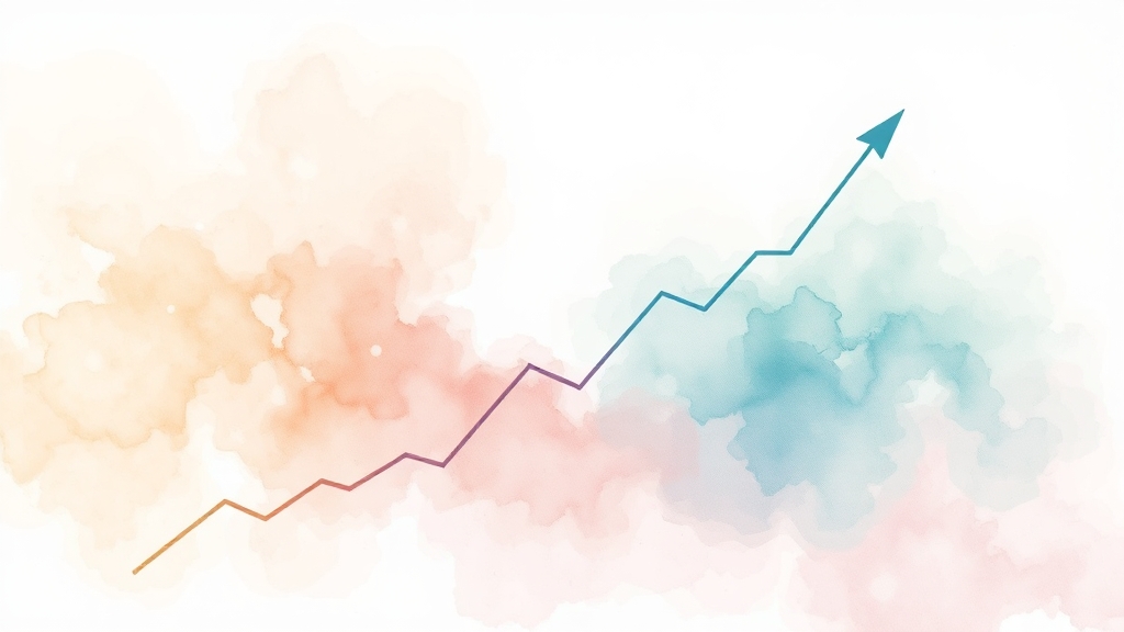 단기 vs 장기, 주가 전망은? (watercolor 스타일)