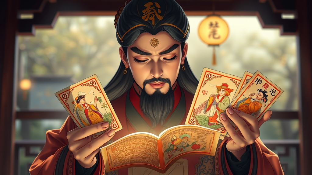 화투 점술, 어떻게 보는 건가요? (realistic 스타일)