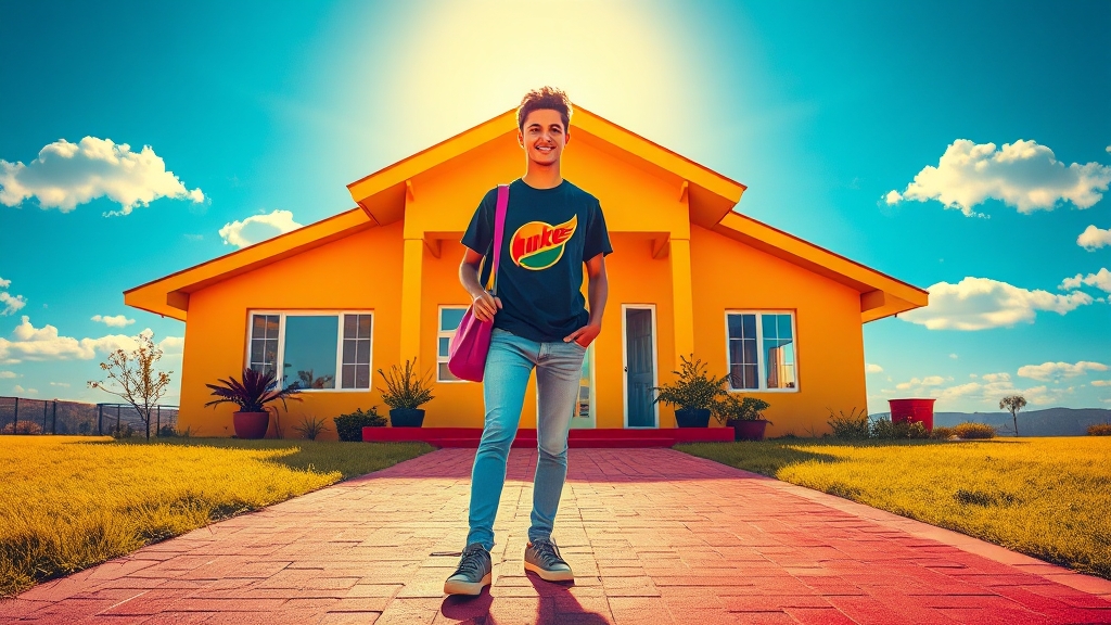 청년주택드림대출 목표 (popart 스타일)