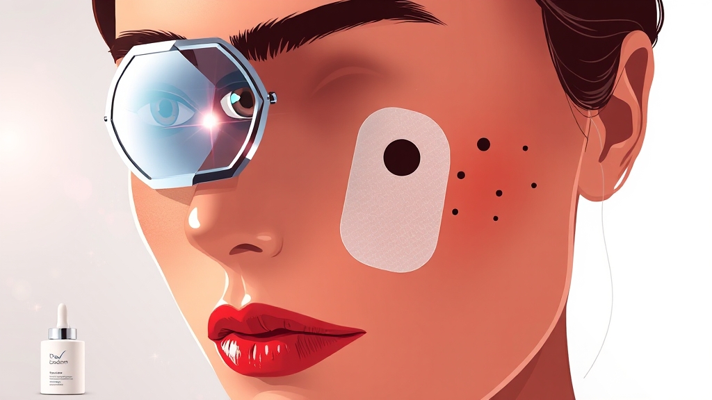 리팟 레이저 시술 과정 (illustration 스타일)