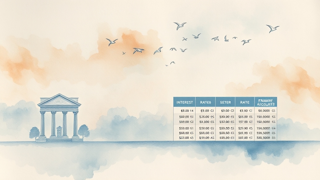 파킹통장 금리 비교: 제1금융권 (watercolor 스타일)