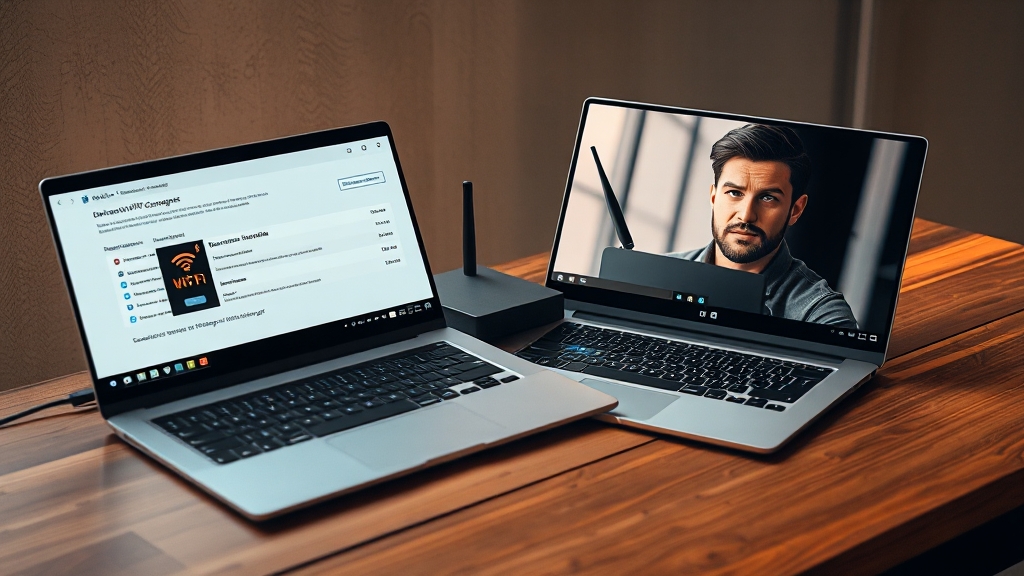 네트워크 어댑터 & 드라이버 문제 (realistic 스타일)