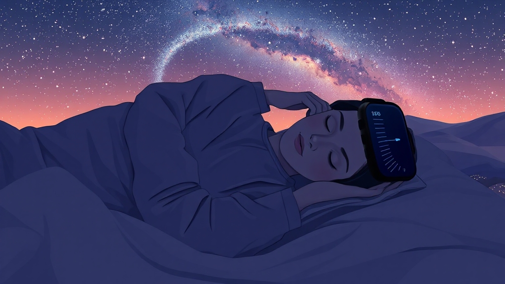 워치 수면 패턴 이해 및 개선 (illustration 스타일)