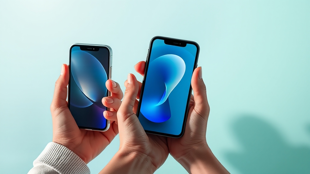 아이폰 17 모델별 비교: 일반, 에어, 프로 (realistic 스타일)