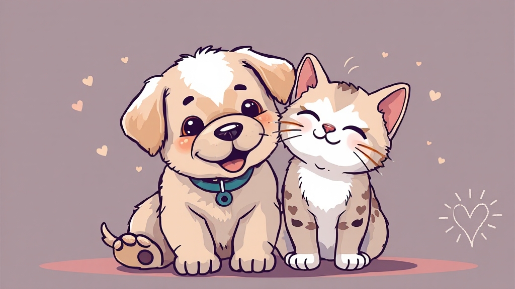 강남구 반려동물 등록 및 환급 (illustration 스타일)