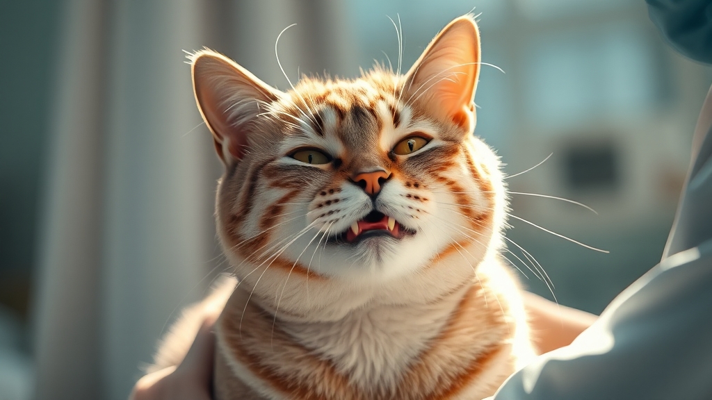 노령묘 건강 관리: 정기 검진 및 질병 예방 (realistic 스타일)