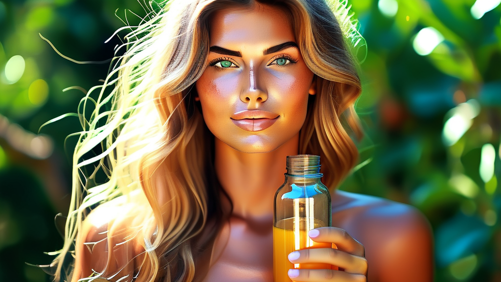 건강하고 맑은 여름 피부를 위한 생활 습관 체크리스트 (realistic 스타일)