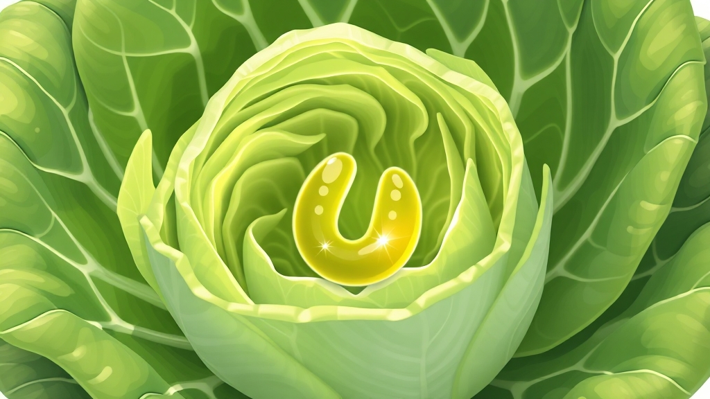 양배추 비타민U의 위 건강 효능과 올바른 섭취법 총정리(2025최신) 3 비타민U, 위 점막 보호 & 재생 (illustration 스타일)