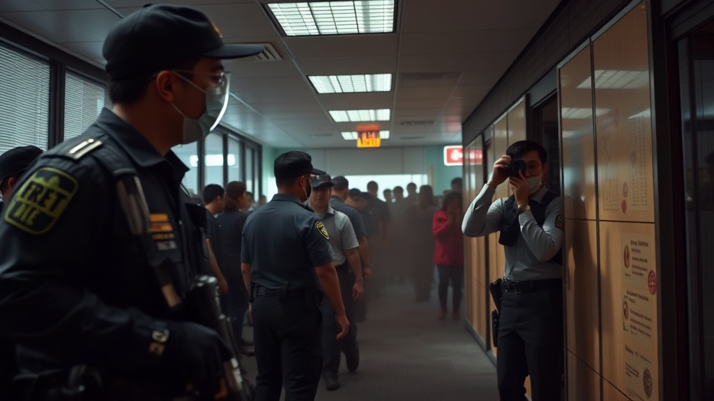 카카오 아지트 폭발물 협박 신고 (realistic 스타일)