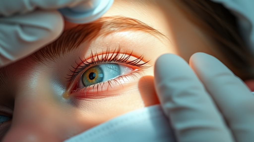 안과 선택 기준 및 치료 방법 (realistic 스타일)