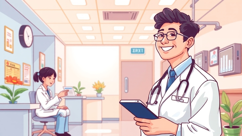 중국 의료 환경과 선호도 (illustration 스타일)