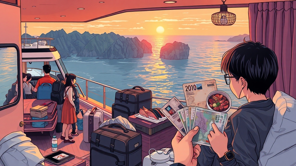 울릉도 여행 경비 상세 분석 (illustration 스타일)