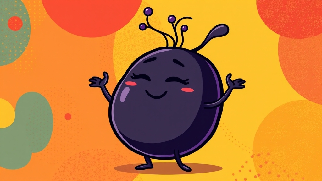 검정콩, 영양 덩어리! (cartoon 스타일)