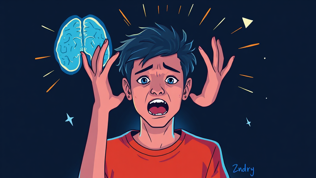 소뇌위축증 진단 방법 (illustration 스타일)