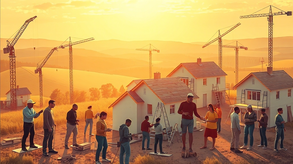 지역주택조합이란 무엇인가요? (illustration 스타일)