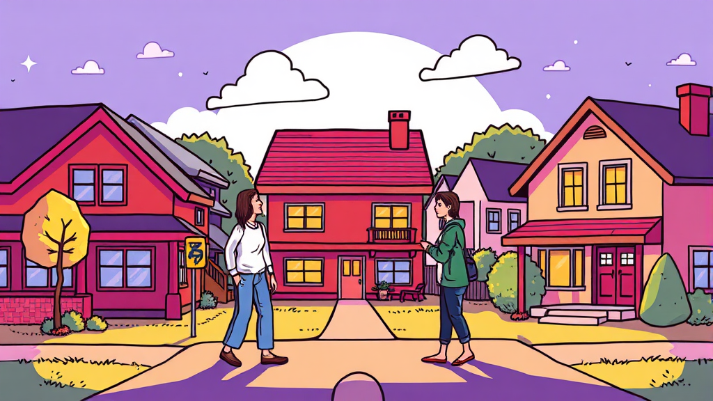 다주택자들의 선택 (cartoon 스타일)