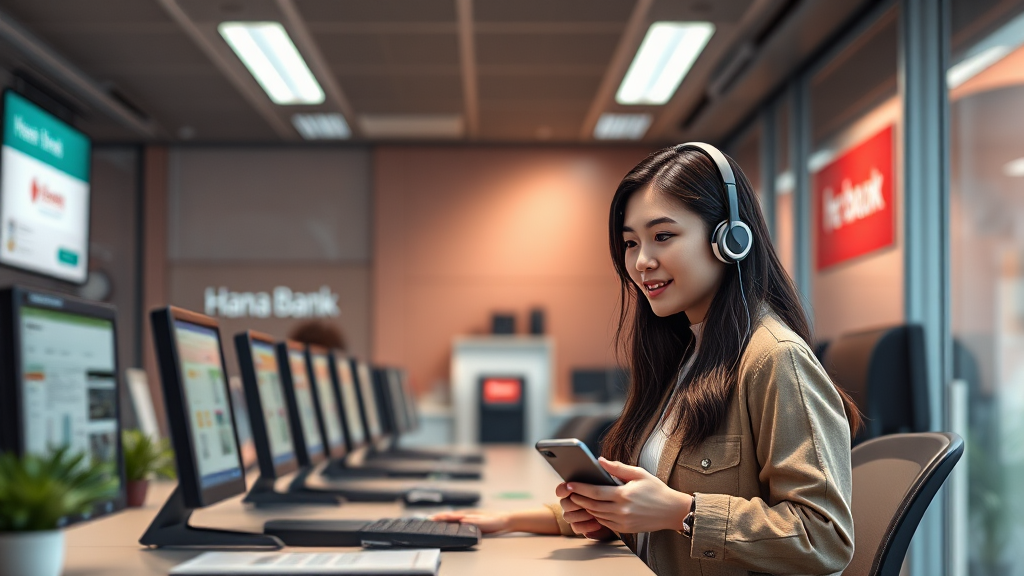 하나은행 고객센터 주요 상담 유형 및 FAQ (realistic 스타일)