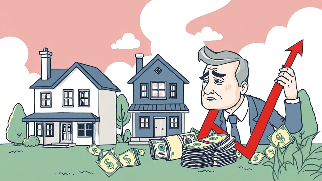 주택담보대출 규제, 투자 심리 변화 (illustration 스타일)