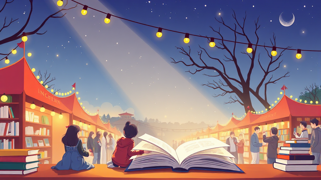 함께 즐기는 독서 문화: 전시 및 체험 프로그램 안내 (illustration 스타일)