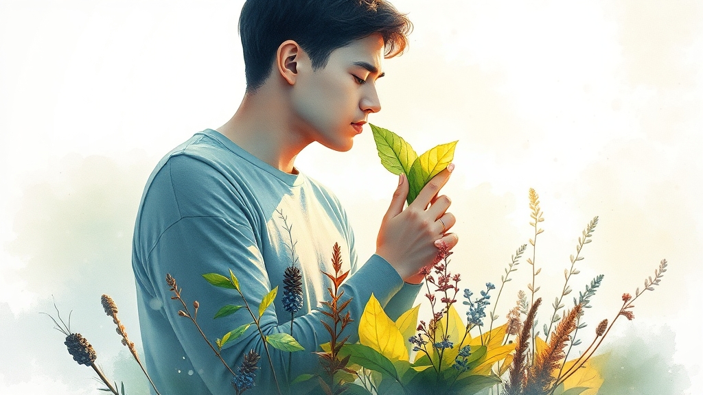 비단풀 효능 상세 분석 (watercolor 스타일)