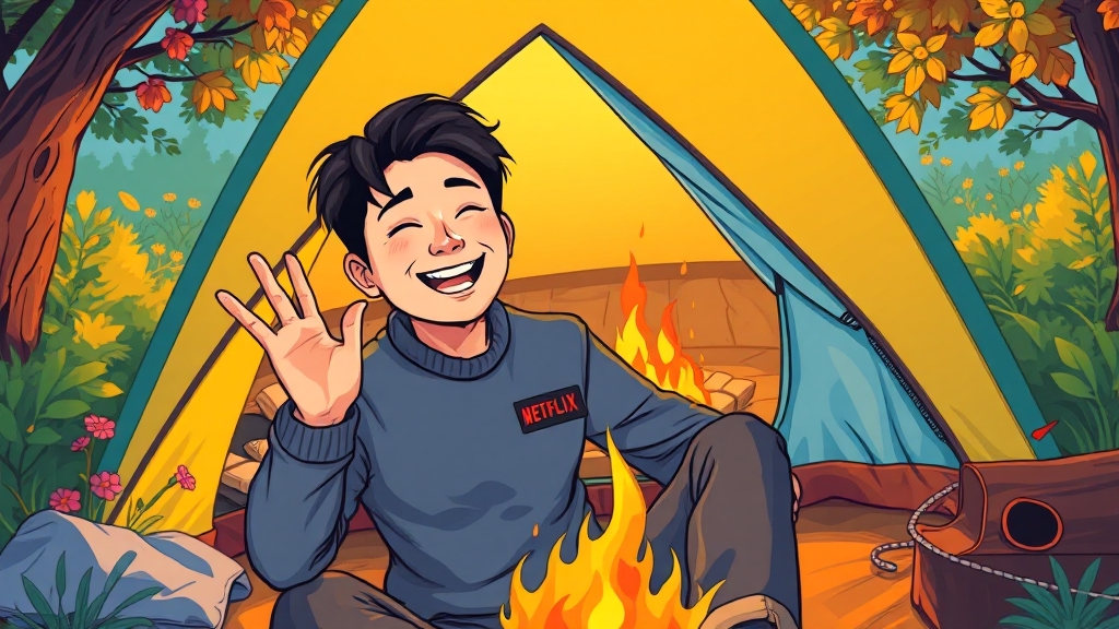 K-콘텐츠 시즌제 확산과 유재석 캠프 (cartoon 스타일)