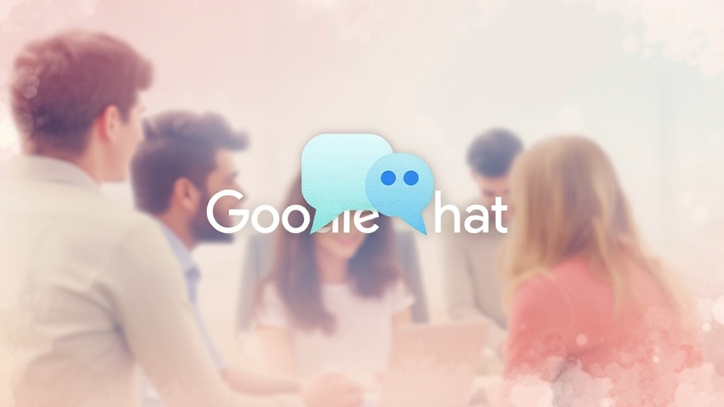 구글 챗 주요 기능 (watercolor 스타일)