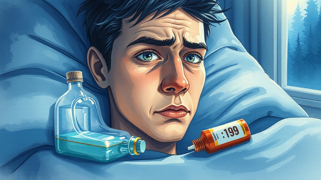 천식 응급 상황 대처 요령 (watercolor 스타일)