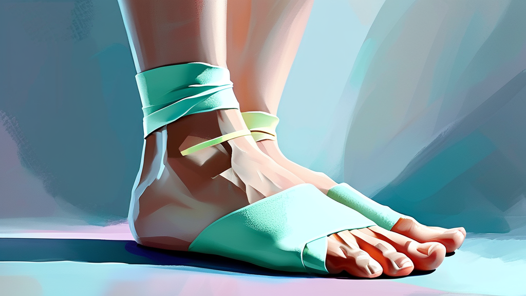 잠스트 발목보호대, 올바른 착용 및 관리 방법 (watercolor 스타일)