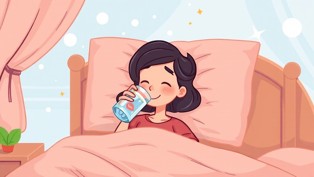 가래 완화 생활 습관 (cartoon 스타일)