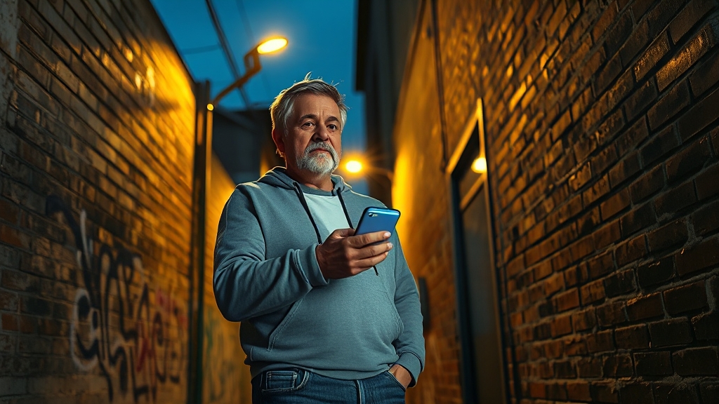 어두운 밤길, 가로등 교체 (realistic 스타일)