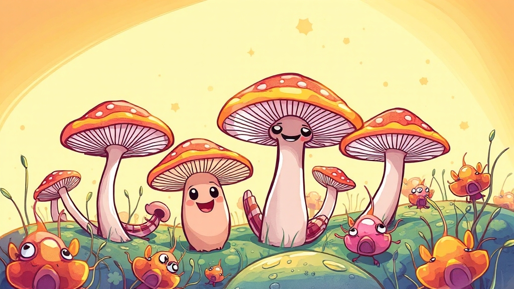 당뇨 개선 효과와 작용 원리 (cartoon 스타일)