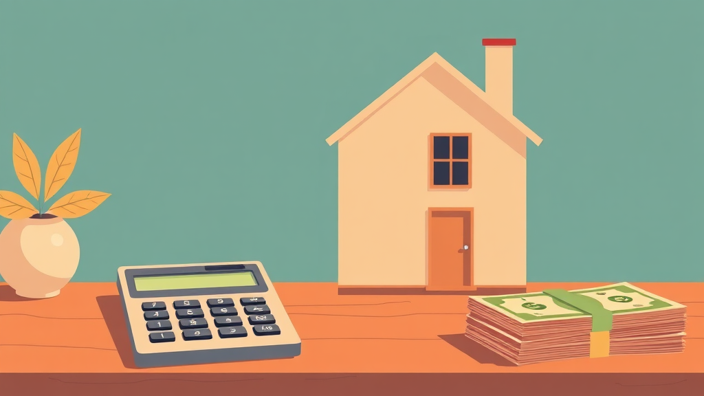 월세 및 연간 임대 수익 계산 (illustration 스타일)