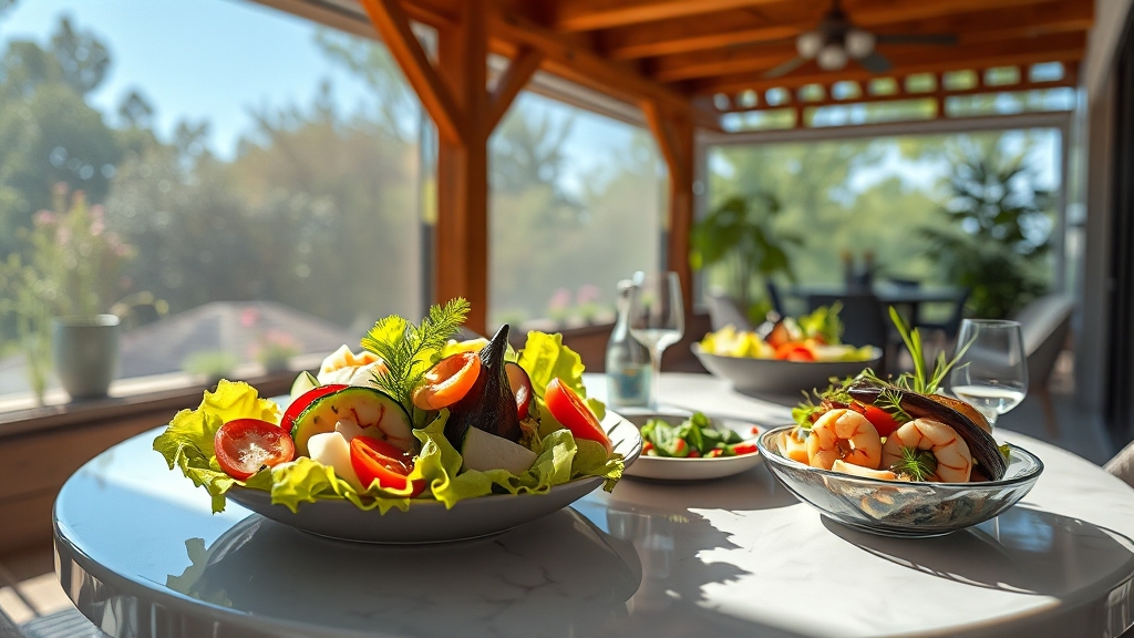 초복 건강반찬: 입맛 돋우는 여름 집밥 레시피 (realistic 스타일)