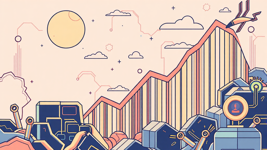 AI 붐, 메모리 가격 급등의 주범 (illustration 스타일)