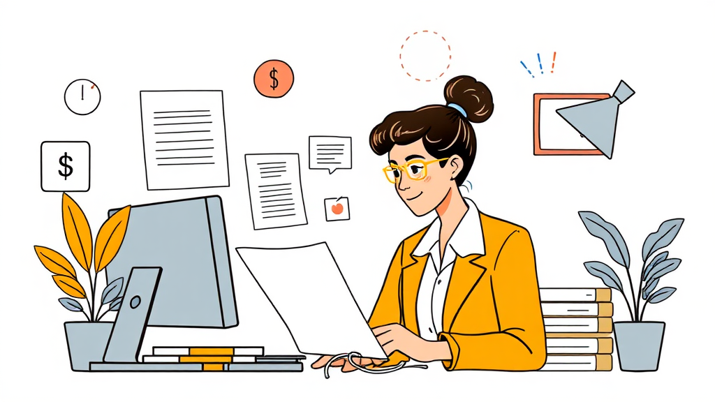 성공적인 부가세 신고를 위한 전문가 활용법 (illustration 스타일)