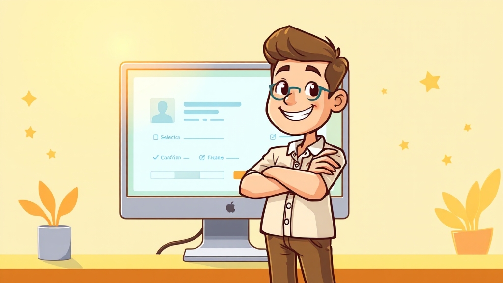 온라인 재발급 방법 & 장점 (cartoon 스타일)