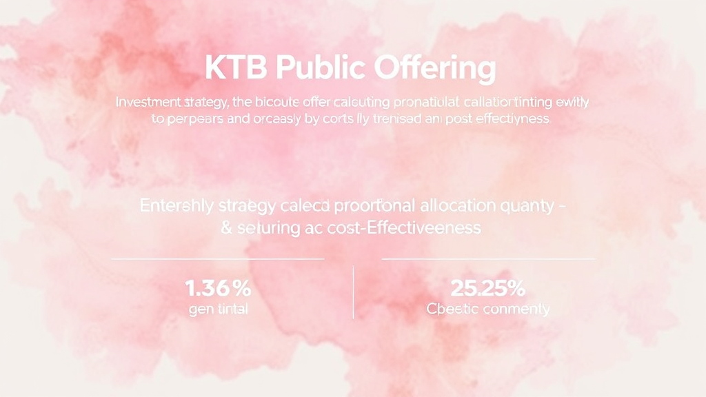 중급/전문 투자자를 위한 케이뱅크 배정 심화 전략 (watercolor 스타일)