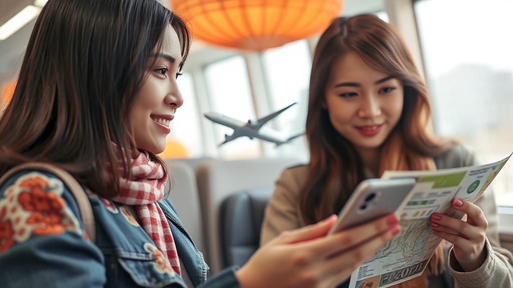 항공권 가격 변동 대처법 (realistic 스타일)