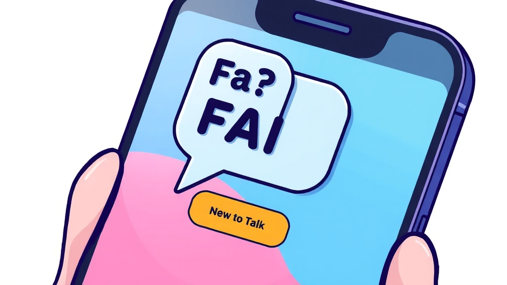 카카오톡 업데이트, 궁금증 해결! (FAQ) (cartoon 스타일)