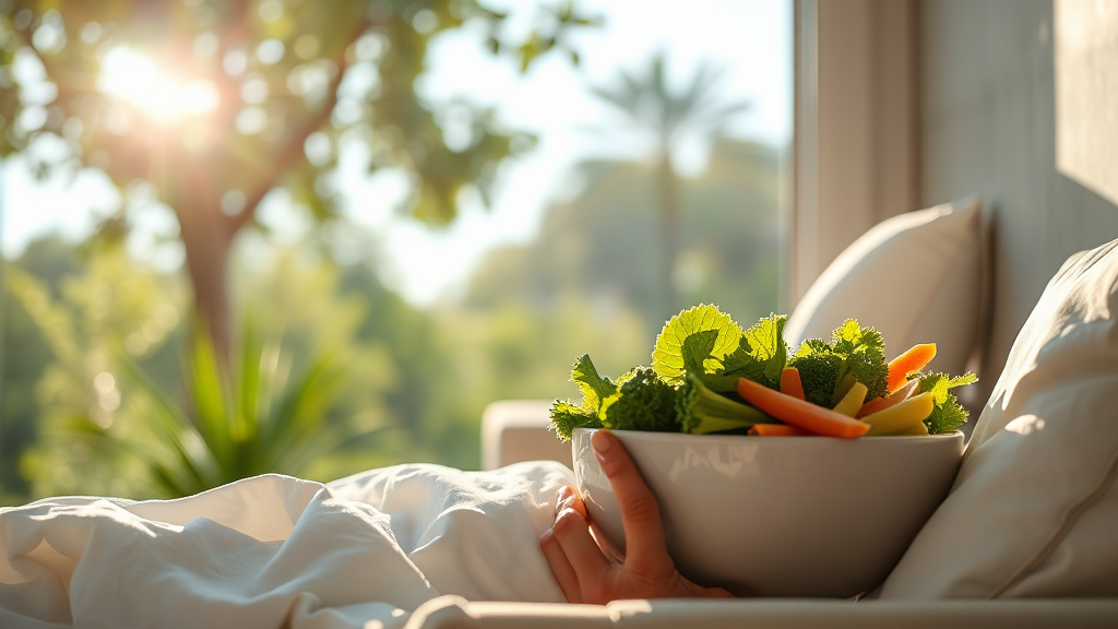 공복 혈당 관리의 중요성 (realistic 스타일)