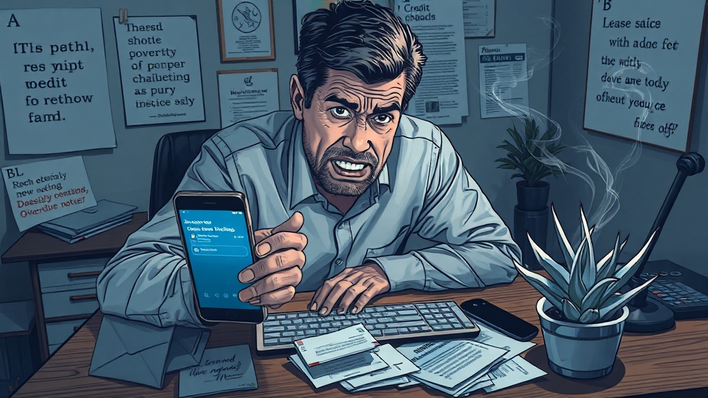 신용점수 낮추는 주범들 (illustration 스타일)