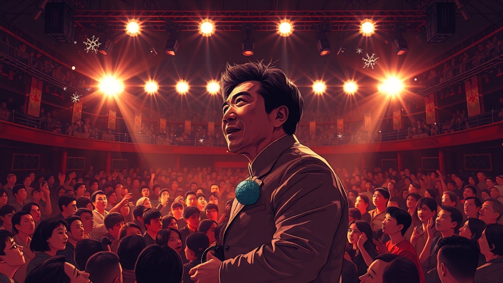 조용필 음악의 영향력: 삶과 음악 이야기 (illustration 스타일)