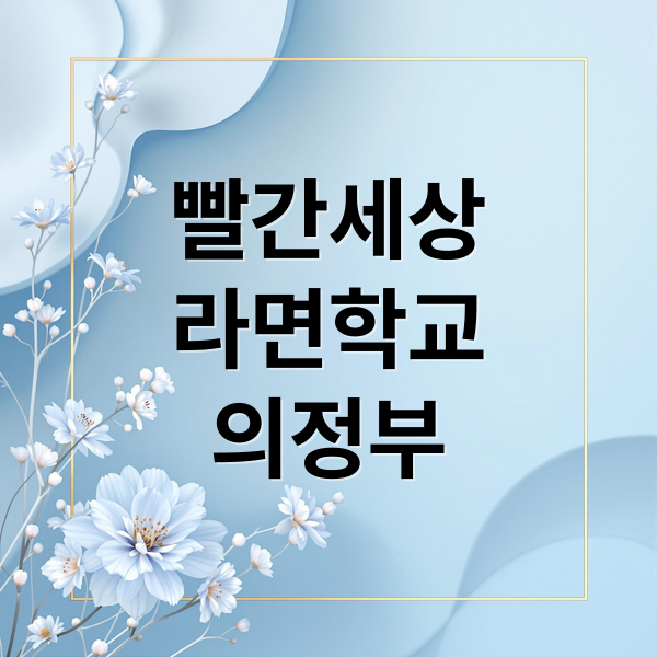 빨간세상
라면학교
의정부 (생방송 투데이 빨간세상 라면학교 의정부 본점)