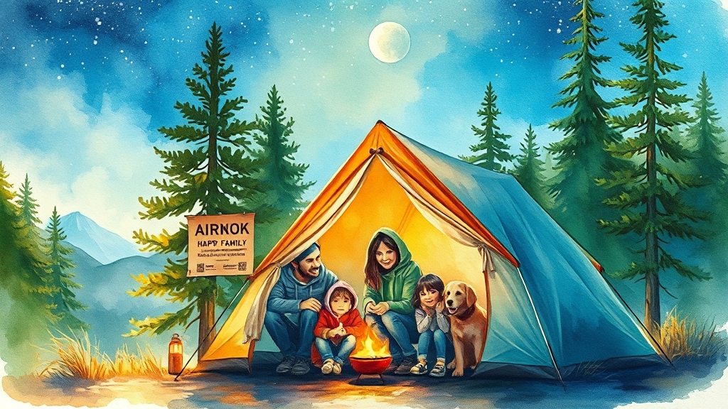 추천 캠핑장 & 시설 정보 (watercolor 스타일)