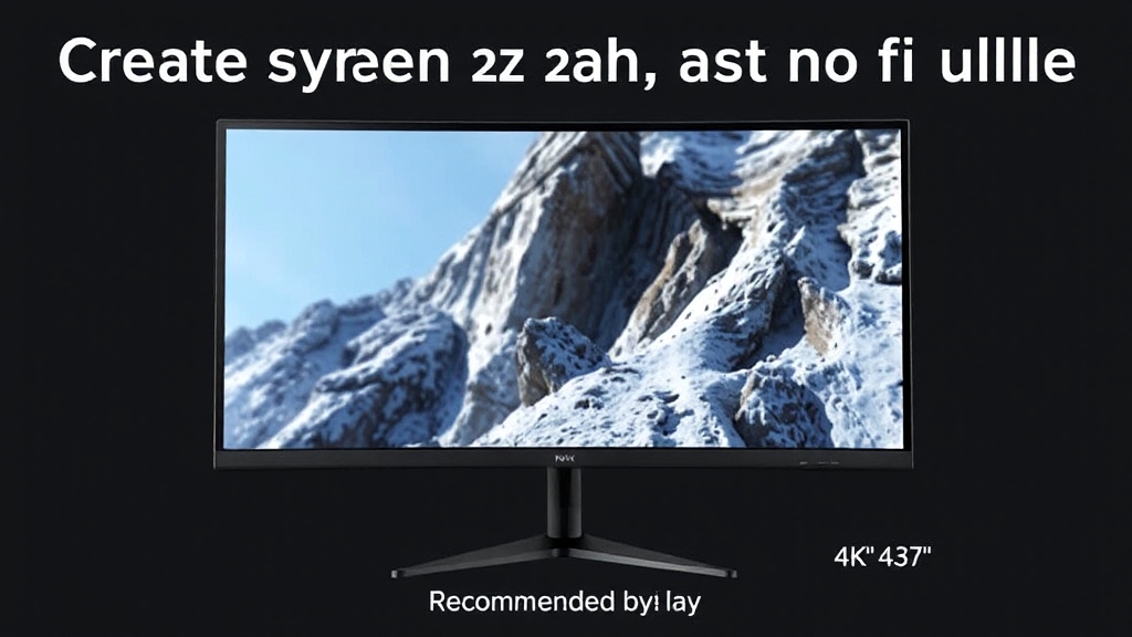 해상도 및 화면 크기별 추천: FHD, QHD, 4K (realistic 스타일)