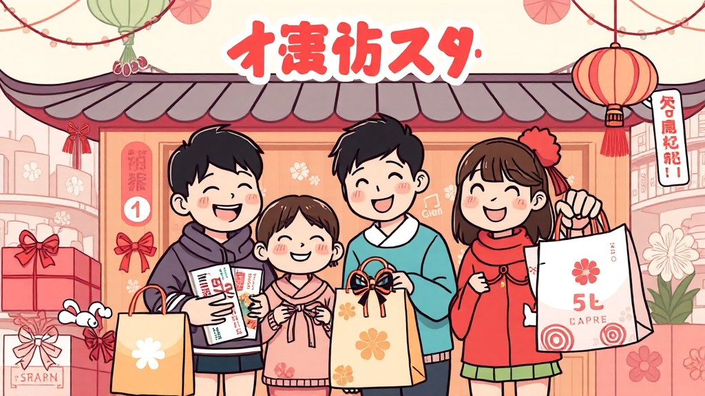 추석 프로모션 및 혜택 (cartoon 스타일)