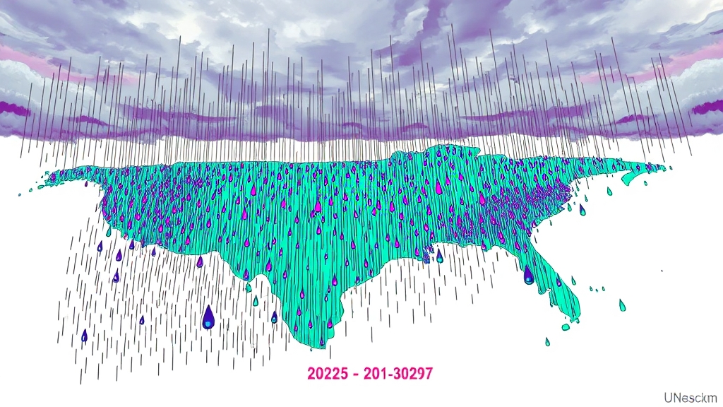 지역별 장마 시작 & 종료 예상 (popart 스타일)
