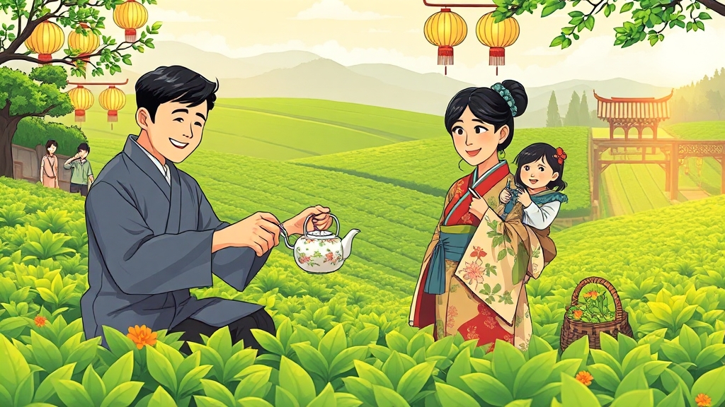 보성 특별 축제 & 계절별 행사 (cartoon 스타일)