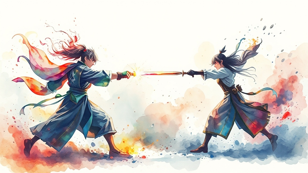 S/A/B 랭크별 지원 효과 비교 (watercolor 스타일)